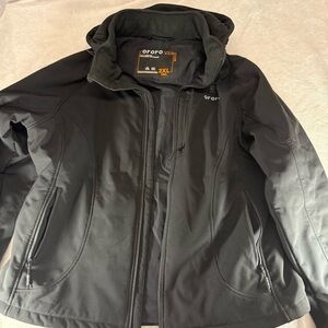 Ororo Men's Black Heated Ski Jacket